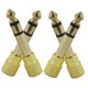 thumbnail image 5 of GAXIRE 2Pares Adaptador Estéreo Para Auriculares Metal Dorado Compatible Con Smartphones Y Tabletas, 5 of 8