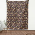 thumbnail image 3 of Nature Upholstery Fabric by the Yard, Autumn Seasonal Botanical Composition with Leaves Acorns and Berries, Decorative Fabric for DIY and Home Accents, Indigo and Multicolor by Ambesonne, 3 of 4