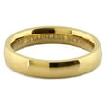 thumbnail image 3 of MJ Metals Jewelry Men's / Women's Gold Plated MJ Metals Jewelry Men's / Women's Polished 6mm Stainless Steel Wedding Band Classic Half Dome Ring Size 12.5, 3 of 6