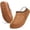 Brown, variant on BERANMEY Cozy Platform Fuzzy Slippers for Women and Men Short Ankle Slippers with Anti-Slip Sole Lined with Warm Furry Perfect for Indoor & Outdoor Use