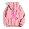 thumbnail image 4 of Zip Up Hoodie Women Seamless Quarter Zip Sweatshirt Women's Zip Up Hoodie Pullover Cancer Awareness Month Long Sleeve Pocket Drawstring Casual Sweatshirt For Everyday Wear, 4 of 6