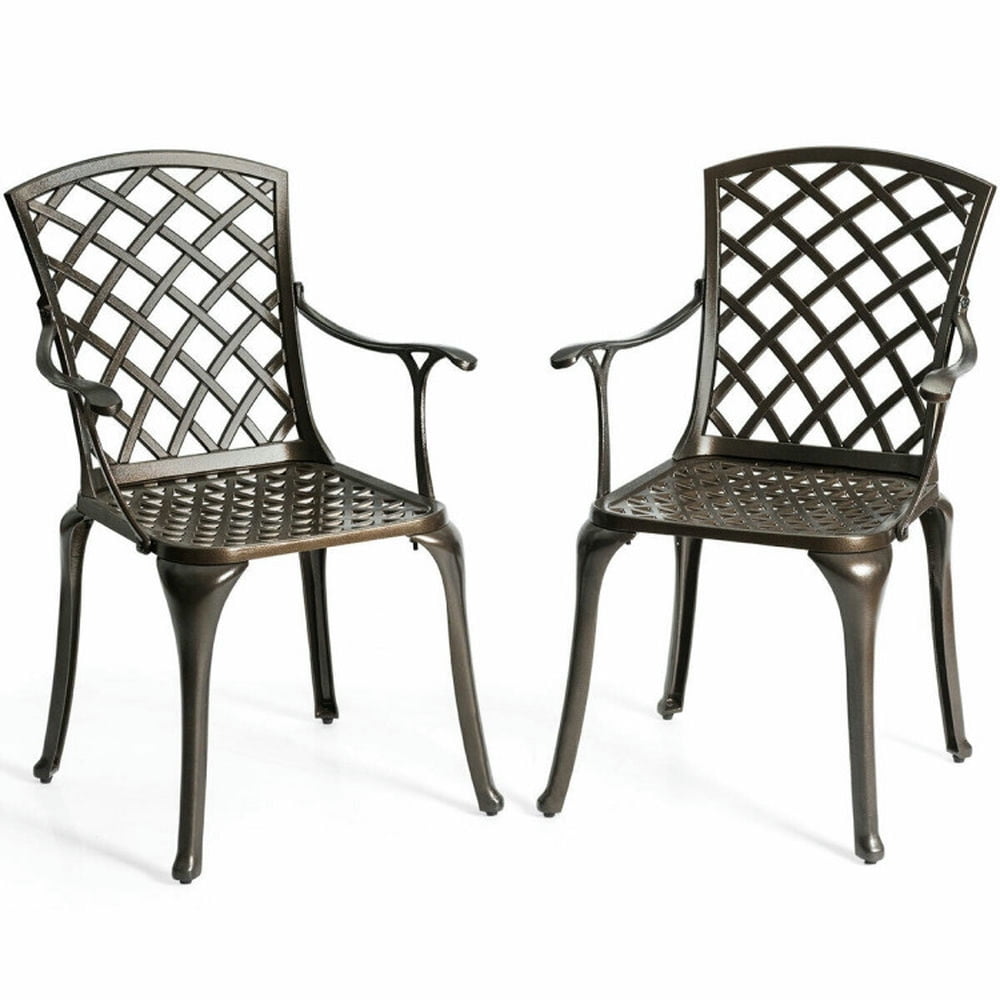 GVN Patio Dining Chairs, Outdoor Chairs,Outdoor Aluminum Dining Set of 2 Patio Bistro Chairs GVN Patio Dining Chairs, Outdoor Chairs,Outdoor Aluminum Dining Set of 2 Patio Bistro Chairs