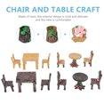 thumbnail image 2 of Minkissy 4 Ensembles Résine Chaise Table Artisanat Jardinage Accessoires Ornements pour Enfants et Adultes, 2 of 5