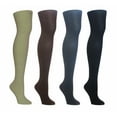 thumbnail image 2 of MeMoi Toronto Cable Sweater Cotton Blend Tights - Womens - Female, Medium/Large, Dark Gray Heather, 2 of 2