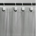 thumbnail image 7 of Moorefield 8-Gauge, 72" x 72" Black Large Metal Grommets Weighed Magnetic Hem PEVA Shower Liner in Clear, 7 of 7
