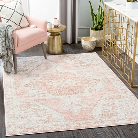 St tropez Rose 6 6  x 9 2  Traditional Rectangle Area Rug
