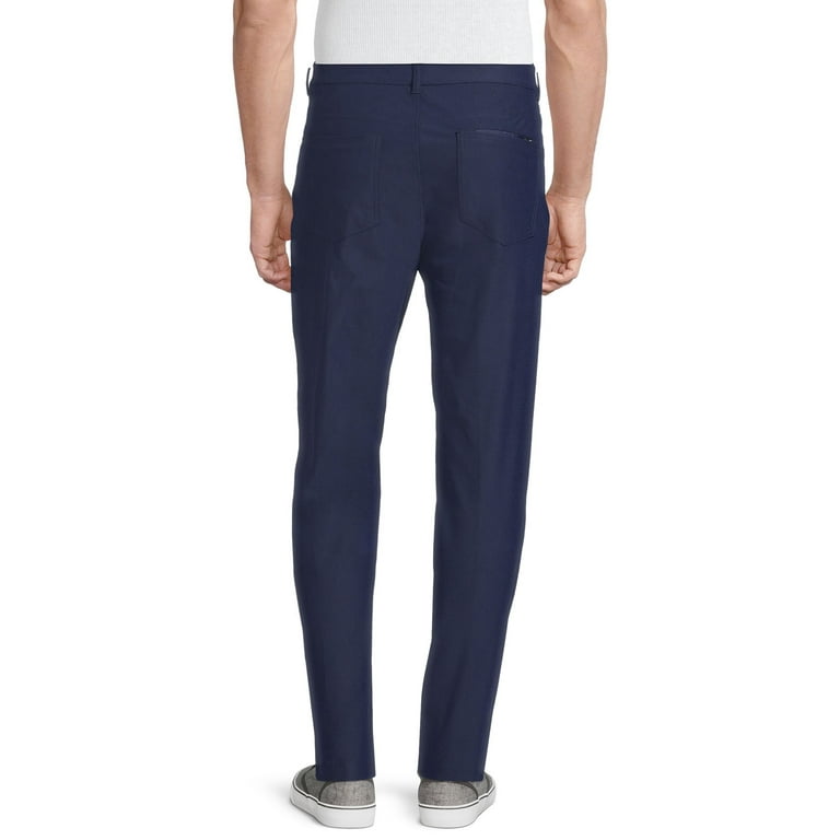 George Men s 5 Pocket Warp Knit Pants Walmart