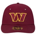 thumbnail image 2 of Men's New Era Burgundy Washington Commanders Main Low Profile 9FIFTY Snapback Hat, 2 of 5