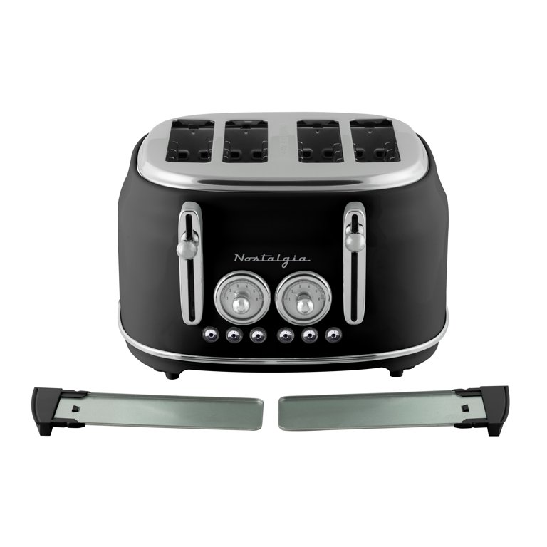 Nostalgia Classic Retro 4-Slice Toaster, Black - Walmart.com