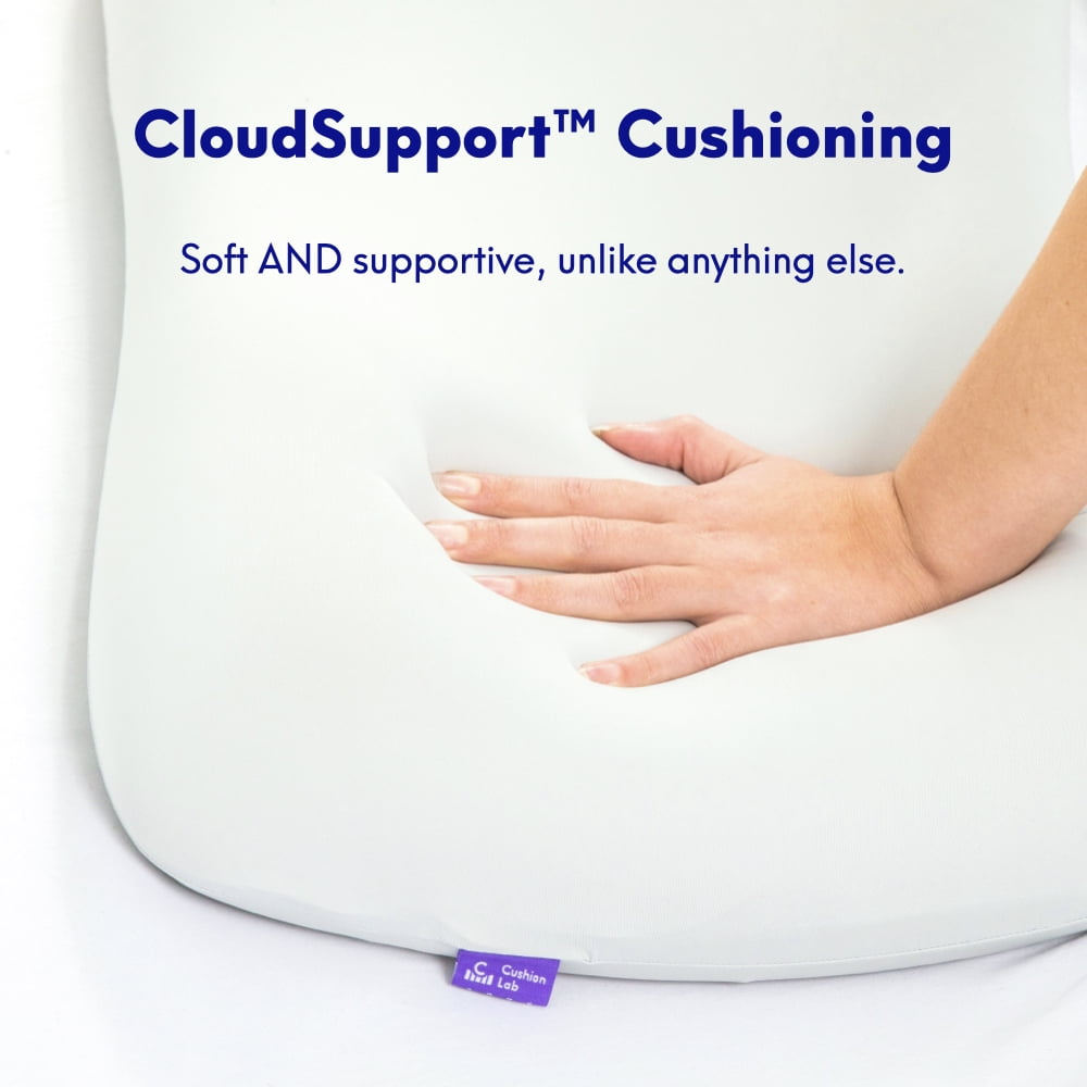 Cushion Lab Deep Sleep Pillow, Patented Ergonomic Contour Design for Side  & Back 749403979055