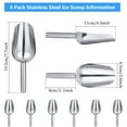 thumbnail image 2 of Stainless Steel Ice Scoop, Metal Ice Scooper For Ice Maker, Kitchen Aluminum Multi Purpose Food Scoop Bartender's Ice Scoop, 2 of 12