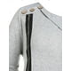 thumbnail image 4 of Camiseta Irregular Cremallera Talla Extra Rosegal  Mangas largas de talla grande, 4 of 5