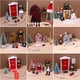 thumbnail image 2 of Juego de puerta de elfo de casa de muñecas, decoración navideña, cadena de luz falsa, sombrero, corona, Mini árbol, Cajas de Regalo, casa de juguete de hadas, modelo de escena en miniatura, 2 of 4