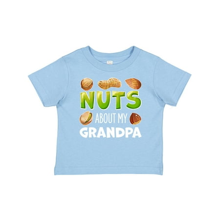 

Inktastic Nuts About My Grandpa Peanut Almond Pistachio Gift Baby Boy or Baby Girl T-Shirt