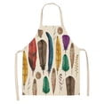 thumbnail image 2 of Oleegame 2PC Pretty Apron Wind Catcher Net Apron Art Spring Tropical Nature Theme Neutral Kitchen Apron Hanging Neck For Cooking Gardening Adult Apron, 2 of 6