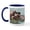 White/Navy Inside, variant on CafePress - Helaine's Hippo Mug - 11 oz Ceramic Mug - Novelty Coffee Tea Cup