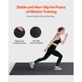 thumbnail image 4 of KFFKFF Gym Floor Tiles, 0.56 Inch Thickness, 12 Pieces, Rubber Surface and EVA Foam Core, 24" x 24" Exercise Mats Providing 48 sq.ft Area, Connectable Puzzle Style Fitness Mats for Home, Gym, Garage, 4 of 9