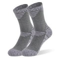thumbnail image 2 of Gapacks Gray Cotton Hiking Socks for Men - XL Size, Durable & Comfortable, Breathable, Moisture-Wicking, Reinforced Toe/Heel, Outdoor & Daily Use, 2 of 3