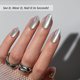 thumbnail image 2 of Pantalones cortos BtartBox Chrome con forma de ojo de gato y almendra de Press On Nails, 2 of 8