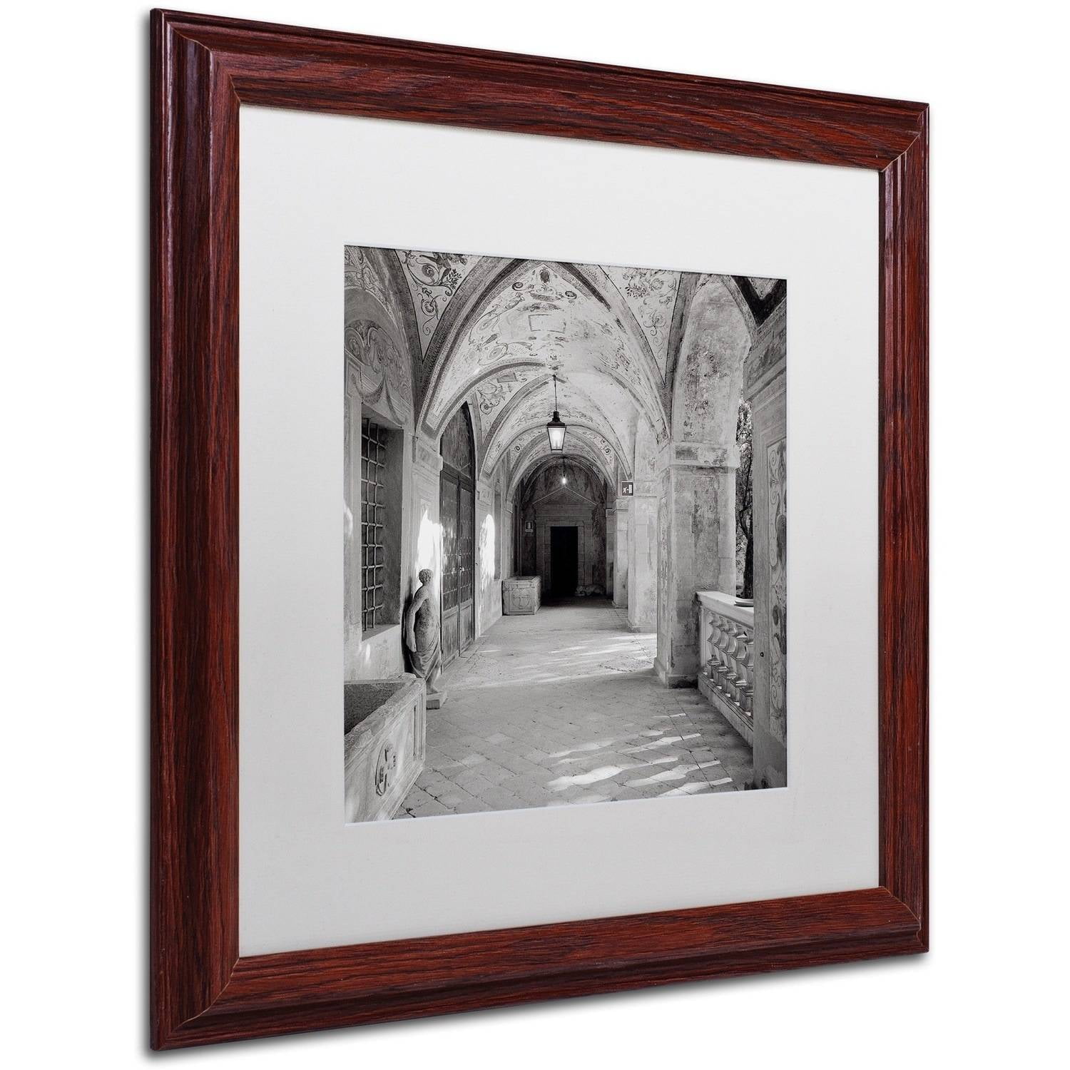 Trademark Fine Art "Padova I" Canvas Art by Alan Blaustein, White Matte, Wood Frame