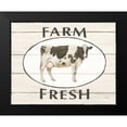 thumbnail image 2 of Wiens, James 18x15 Black Modern Framed Museum Art Print Titled - Country Cow IV, 2 of 5