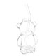 thumbnail image 1 of Taza de agua de 320 ml con forma de oso, taza de vidrio resistente al calor, vidrio de borosilicato alto, botella para café, té y zumo, 1 of 7