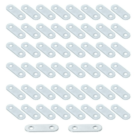 

NUOLUX Bracket Furniture Corner Straight Fixing Iron Shelf Flat Support Fitting Sheet Mending Plate Joining Brace Replacement
