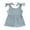 Blue, variant on Bagilaanoe Toddler Baby Girl Summer Jumpsuit Shorts Sleeveless Bodysuit 6M 12M 18M 24M 3T 4T Kids Ribbed One Piece Romper
