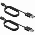 thumbnail image 1 of xixishop Compatible with Moto Watch 100 Charger (2 Pack-Black+Black) - Magnetic Replacement Charger for Smart Watch - Short Circuit Protection - Portable - 5W - USB - 2 Count, 1 of 1