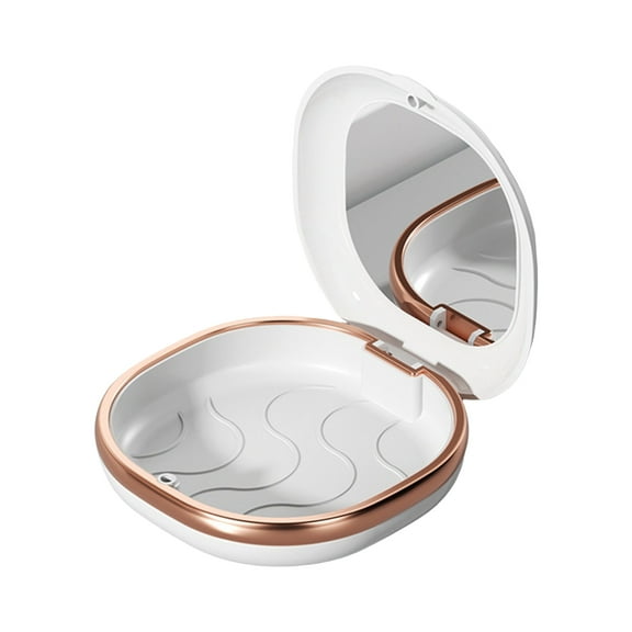 Portable Retainer Case Denture Case,Mouth Guard Case with Mirrour Teeth Aligner Case Mouth Guard Case Easy to Use Gifts