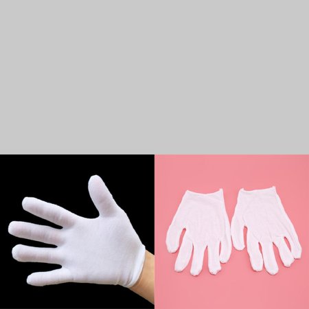 

Comfortable Soft White Cotton Household Gloves - Pack of 12 Pairs for Jewelry Makers Waiters Drivers and Workers. Long-lasting Sweat-absorbing Dust-resistant Gloves for Various Tasks