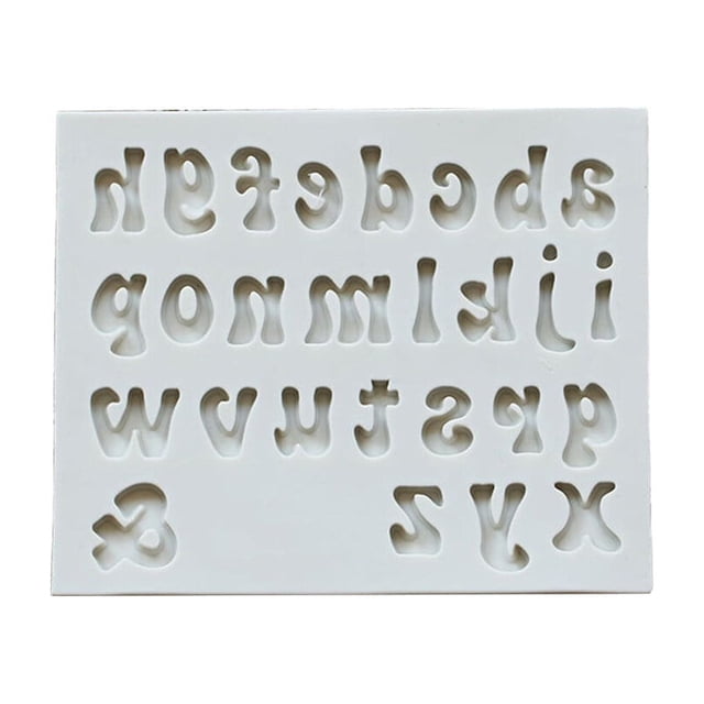 Silicone DIY Mold Interesting Home Bakery Alphabet Number Baking Tools Cakes Making Mould Cake Decorating Tool Kitchen Gadget Small letters