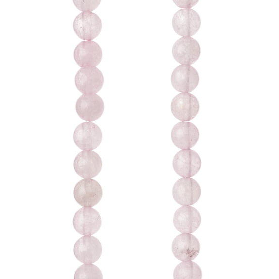 12 Pack: Rose Quartz Round Beads - 6mm by Bead Landing