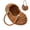 Brown, variant on Crochet Clutch Purses for Women, Bohemia Seashell Woven Bag with Detachable Chain, Beach Crossbody Shoulder Handbag