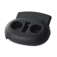 thumbnail image 3 of Double Hole Spring Loaded Drawstring Rope Cord Locks Black 40 Pcs, 3 of 5