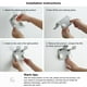 thumbnail image 2 of Soporte para secador de pelo Advancent estante de almacenamiento de soplador de aire organizado para baño de pared verde, 2 of 6