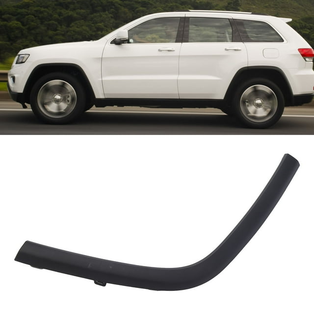Rear Wheel Arch Trim for Grand Cherokee 2011-2021, Rear Wheel Arch Molding Flare Trim, Rear Section Protective Function Rear Wheel Flare for Grand Cherokee 2011-2021