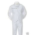 thumbnail image 5 of BABY KID TEEN BOY WEDDING 1ST COMMUNION BAPTISM FORMAL SUIT WHITE S-20 0M-18YRs, 5 of 7