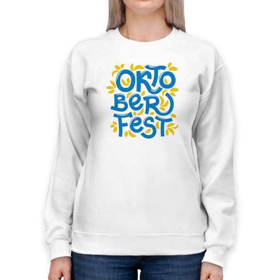 Oktoberfest Nature Banner Sweatshirt Women -Image by Shutterstock, Female Medium