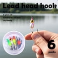 thumbnail image 2 of Glow Ice Fishing Jigs Mini Jig Heads Lures Kit Night Fishing Sinking Baits For Winter Panfish, 2 of 8
