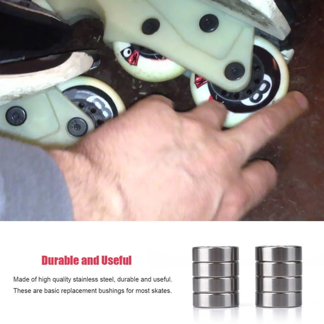 Espaciador de rodamientos de patines, 16 piezas de patines de ruedas con rodamientos de ruedas de patines con rodamientos de patines de alta capacidad