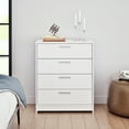 thumbnail image 5 of Prepac Studio Essentials Dresser, White Dresser for Bedroom, Chest of Drawers with 4 Drawers 18" D X 30" W x 36.5" H, WDBR-2104-1, 5 of 12