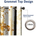 thumbnail image 4 of Fall Tree Blackout Curtains Autumn Maple Tree Yellow Orange Leaves Brown Branch Wooden Nature Decor Bedroom Living Room Grommet Window Drapes 2 Panel Set, 52"x84", 4 of 5