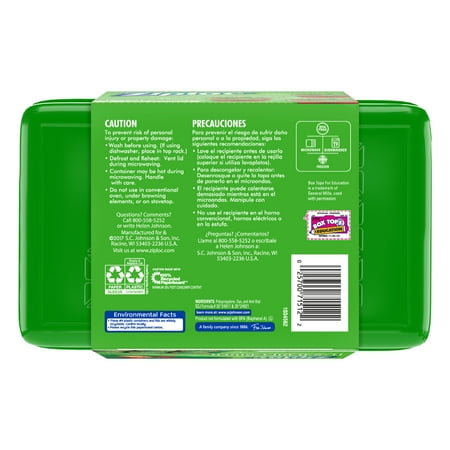 Ziploc Limited Edition Holiday Container, Green, Large Rectangle, 3 ct