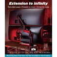 thumbnail image 5 of ULTRARM Heavy Duty Extension Arm [Accessory Only - Requires MA20P-S Single Monitor Arm for Use] Dual 49" Vertical Stacked Monitor Mount Height Adjustable - 100x100 VESA Mount, Black, MA20P-A, 5 of 8