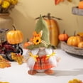 thumbnail image 5 of Fall Gnomes Plush Fall Decorations Hold Pumpkin Corn Wear Sunflower Hat Swedish Tomte Doll Elf Autumn Harvest Thanksgiving Gnomes Table Decorations for Home Kitchen Indoor, 5 of 6