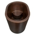 thumbnail image 4 of Premier Copper Products BTO48DB 48 in. Hammered Copper Oval Japanese Soaking Tub, 4 of 7