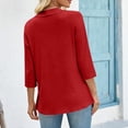 thumbnail image 6 of Yievot Open Front Cardigans for Women Solid Color 3/4 Sleeve Lightweight Business Casual Office Tops, 6 of 7