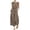 v#16Khaki71, variant on Women Jumpsuits Solid Color 1Pc Sleeveless Square Neck Ankle Length Drape With Side Pockets For Everyday Wear Classic Overalls,Red,L