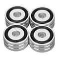thumbnail image 3 of 4pcs SP4010 Speaker Isolation Spike Stand Feet, High Hardness Aluminum Alloy, Absorb Vibration, for DAC Amplifier Recorder Meter with Rubber Shock Absorption Round Ring, 3 of 7